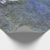 Blauw bospad Impressionist Oilverf Cadeaupapier (Hoek)