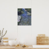 Blauw bospad Impressionist Oilverf Poster (Keuken)