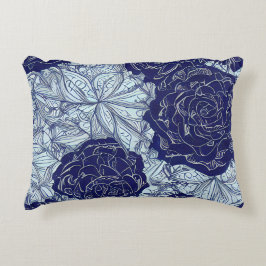 Blauw Botanics accent kussen
