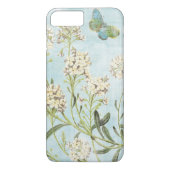 Blauw botanisch Case-Mate iPhone case (Achterkant)