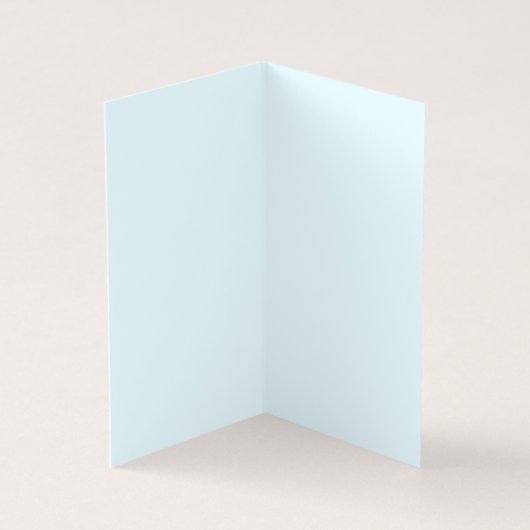 Blauw botanisch gevouwen huwelijksprogramma kaart (Binnen)