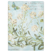 Blauw botanisch klembord (Achterkant)