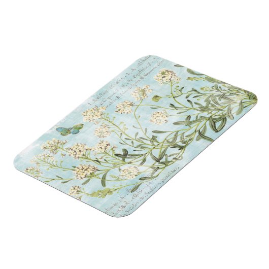 Blauw botanisch magneet (Linkerzijde)