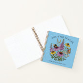 Blauw botanisch pollinatorentuin notitieboek journ (Binnen)