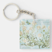 Blauw botanisch sleutelhanger (Voorkant)
