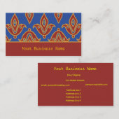 Blauw, Bourgogne, Goud Visitekaartje (Voorkant / Achterkant)