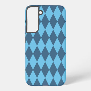 Blauw Boven-Rijnse Ruit Vlag Patroon Samsung Galaxy Hoesje
