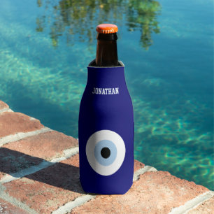 Blauw Boze Oog Goed Geluk & Bescherming Symbool Flesjeskoeler