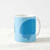 Blauw Brein Koffiemok (Voorkant rechts)