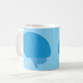 Blauw Brein Koffiemok (Voorkant links)