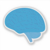 Blauw Brein Sticker (Voorkant)