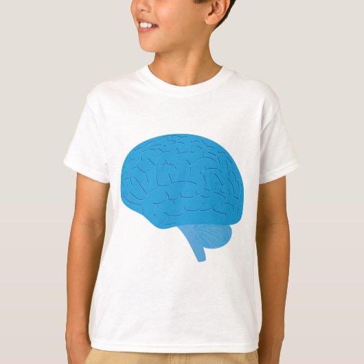 Blauw Brein T-shirt (Voorkant)