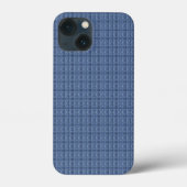 Blauw breipatroon Case-Mate iPhone case (Achterkant)