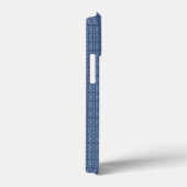 Blauw breipatroon Case-Mate iPhone case (Achterkant / Rechts)