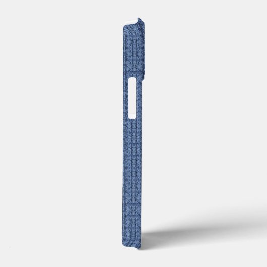 Blauw breipatroon Case-Mate iPhone case (Achterkant / Rechts)