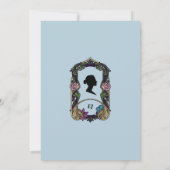  Blauw Bridgerton Bridal Shower Invitation Kaart (Achterkant)