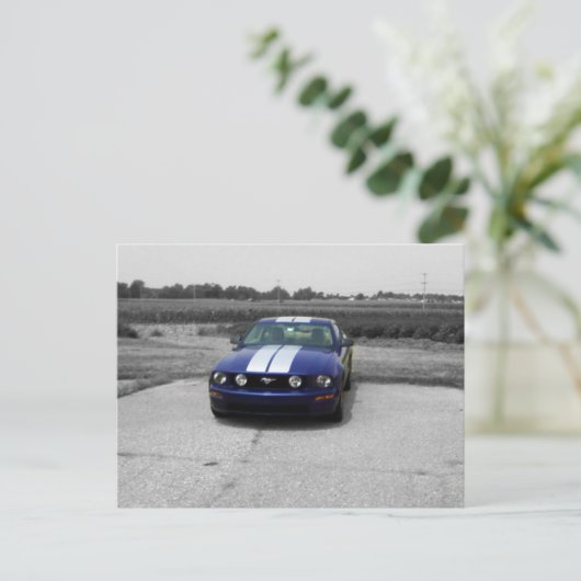 Blauw Briefkaart (Staand voorkant)