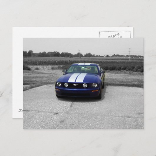 Blauw Briefkaart (Voorkant / Achterkant)