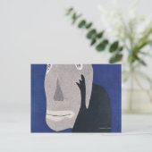 Blauw Briefkaart (Staand voorkant)