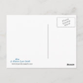 Blauw Briefkaart (Achterkant)