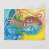 Blauw Briefkaart (Voorkant)