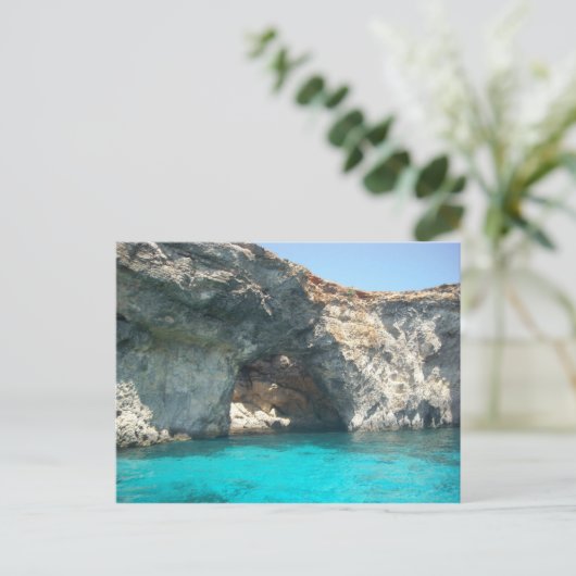 Blauw Briefkaart (Staand voorkant)