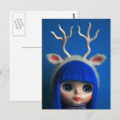 Blauw Briefkaart (Voorkant / Achterkant)