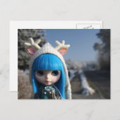 Blauw Briefkaart (Voorkant / Achterkant)