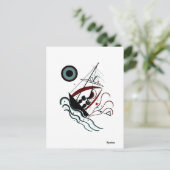 Blauw Briefkaart (Staand voorkant)