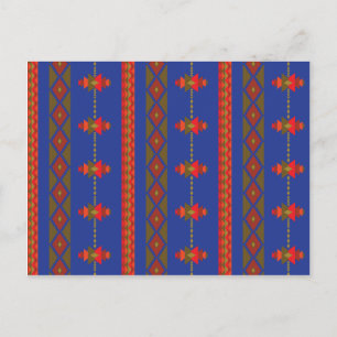 Blauw Briefkaart