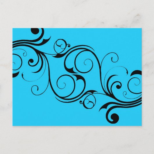blauw Briefkaart (Voorkant)