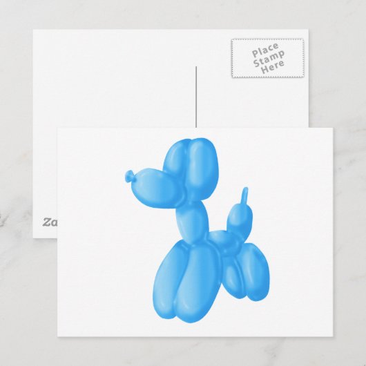 Blauw Briefkaart (Voorkant / Achterkant)