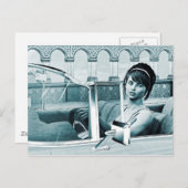  blauw briefkaart (Voorkant / Achterkant)