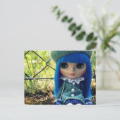 Blauw Briefkaart (Staand voorkant)