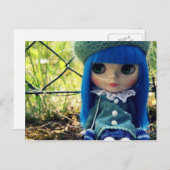 Blauw Briefkaart (Voorkant / Achterkant)