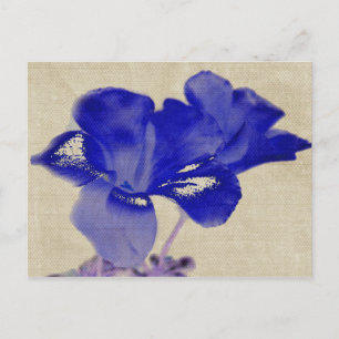 Blauw Briefkaart van Floral