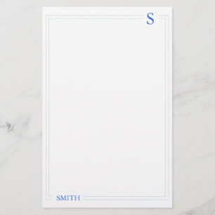 blauw briefpapier