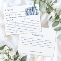 Blauw Bruidsreceptkaart voor Bruidsuitnodiging