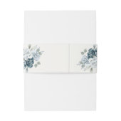 Blauw Bruiloft Spaans Uitnodigingen Wikkel (Achterkant Voorbeeld)