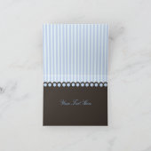 Blauw & Bruin Aap Ontwerp Dank u kaart (Binnen)