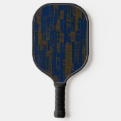 Blauw & bruin abstract modern Pickleball-paddle Pickleball Paddle (Achterkant)
