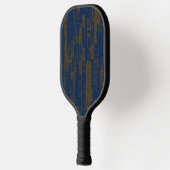 Blauw & bruin abstract modern Pickleball-paddle Pickleball Paddle (Links)