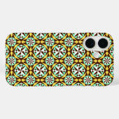 -blauw-bruin Barcelona-patroon Case-Mate iPhone Case (Achterkant (horizontaal))