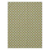 -blauw-bruin Barcelona-patroon Tafelkleed (Voorkant)