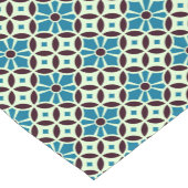 blauw bruin Barcelona Star Tile Geometric Korte Tafelloper (Hoek)