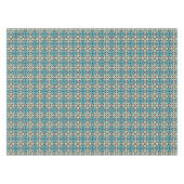  blauw bruin Barcelona Star Tile Geometric Tafelkleed (Voorkant (Horizontaal))