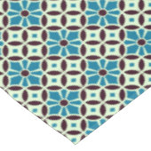  blauw bruin Barcelona Star Tile Geometric Tafelkleed (Gekanteld)