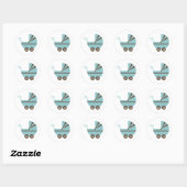 Blauw & Bruin Buggy Stickers (Vel)