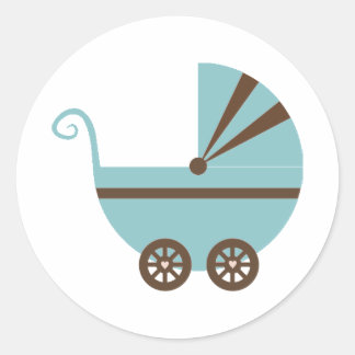 Blauw & Bruin Buggy Stickers