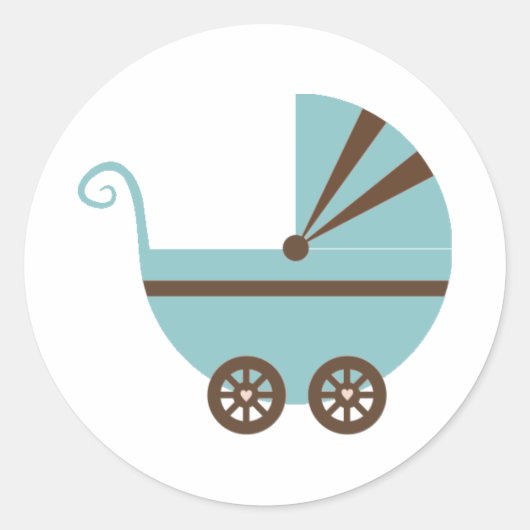 Blauw & Bruin Buggy Stickers (Voorkant)